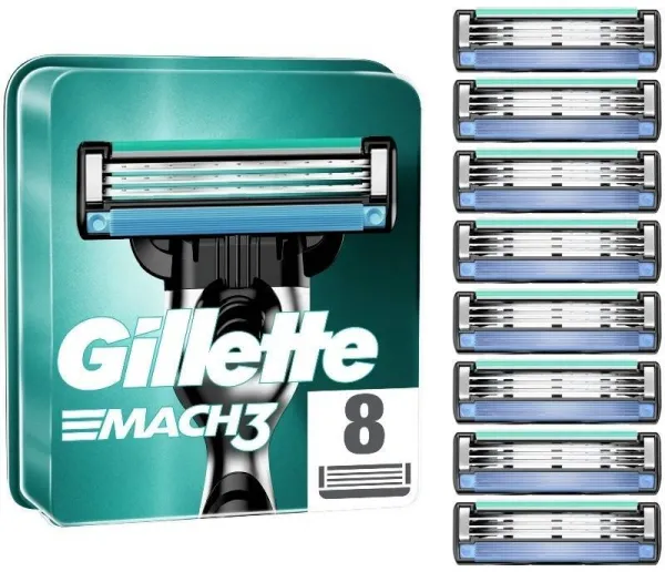 Gillette Mach3 Barberblader 8 Stykker