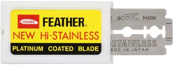 Gordon Feather New Hi-Stainless Barberblader DE 10 stk